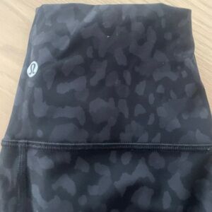 Lululemon align black cheetah leggings. 25”